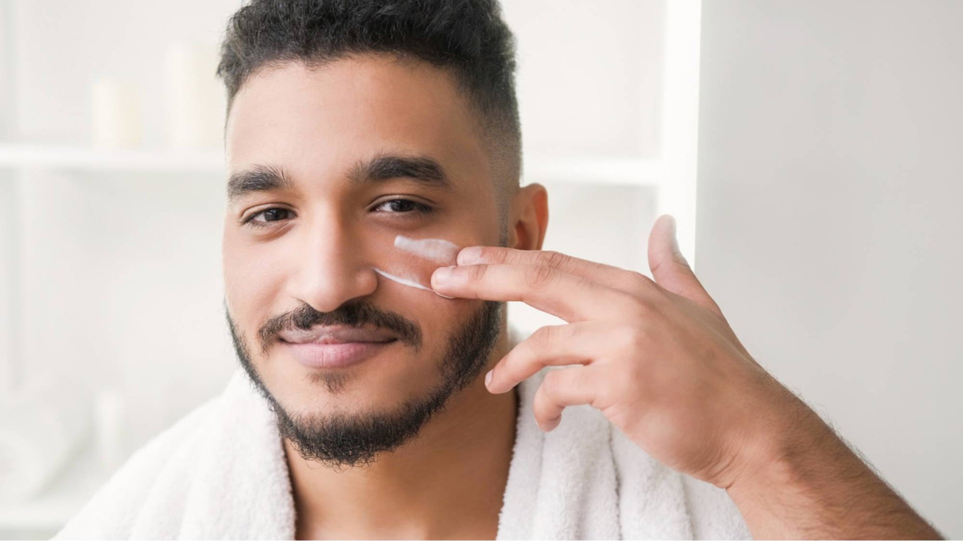 Gesichtspflege Routine Manner Banner