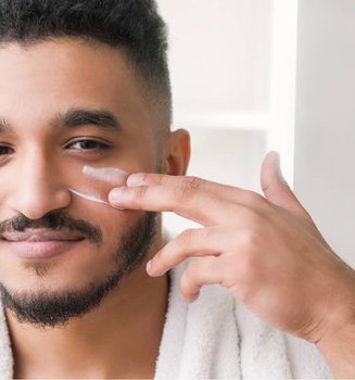 Gesichtspflege Routine Manner Banner