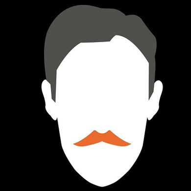 Illustration eines Schurrbarts/ Moustaches