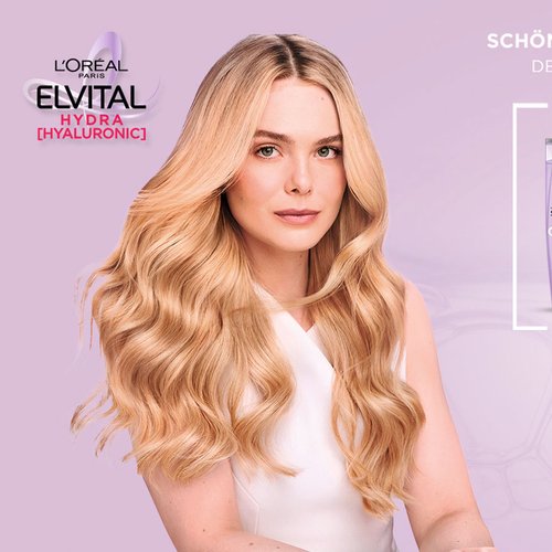 Elvital Hydra Hyaluronic Produktreihe und eine Frau