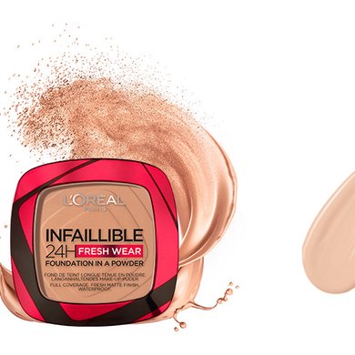 Produktabbildungen Infaillible 24h Fresh Wear Foundation & Foundation In A Powder