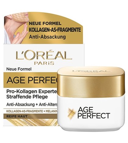 Verpackung und Tiegel der Age Perfect Pro Kollagen Experte Tagespflege