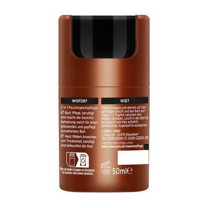 Barber Club: Bart & Haut Feuchtigkeitspflege - Produkt Rückansicht