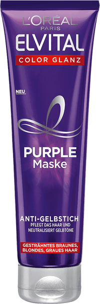 Pflege Fuer Coloriertes Haar Elvital Color Glanz Purple Maske Packshot
