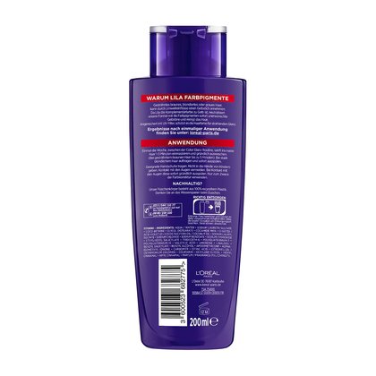 ELVITAL Color Glanz Purple Shampoo 200ml - Produkt Rückansicht