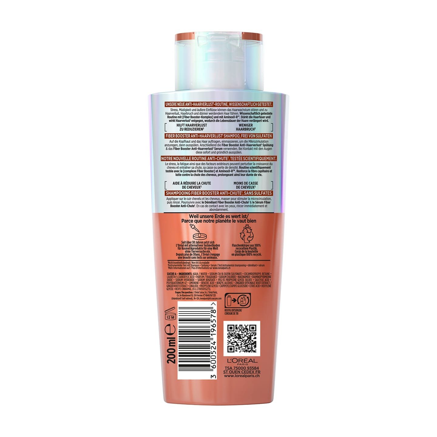 Elseve Fiber Booster Anti-Haarverlust Shampoo - Rückansicht