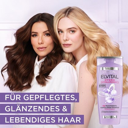 Elvital Feuchtigkeits Shampoo fuer gepflegtes Haar