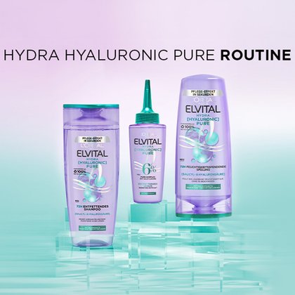 Hydra Hyaluronic Pure Routine aus Shampoo, Spülung und Serum