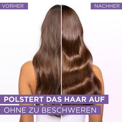 Vorher-Nachher-Vergleich bei Anwendung von Elvital Hydra Hyaluronic
