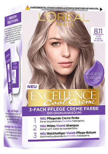 Excellence Cool Creme 8.11 Ultra kühles Hellblond Produktabbildung