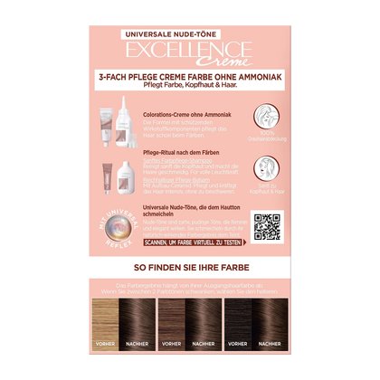 Excellence Universal Nude Hellbraun 3-Fach Pflege