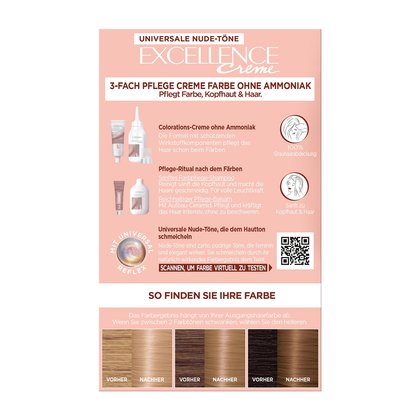 Excellence Universal Nudes Hellblond 3-Fach Pflege