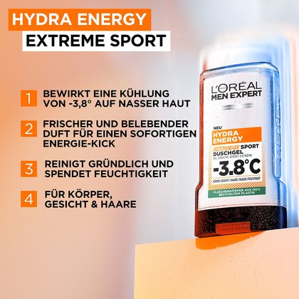 Hydra Energy Extreme Sport Duschgel Vorteile