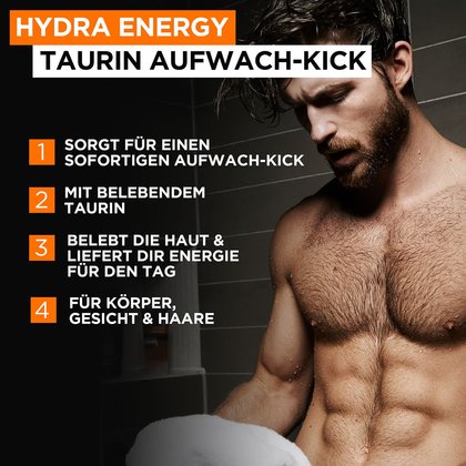 Hydra Energy Aufwach-Kick Duschgel Vorteile