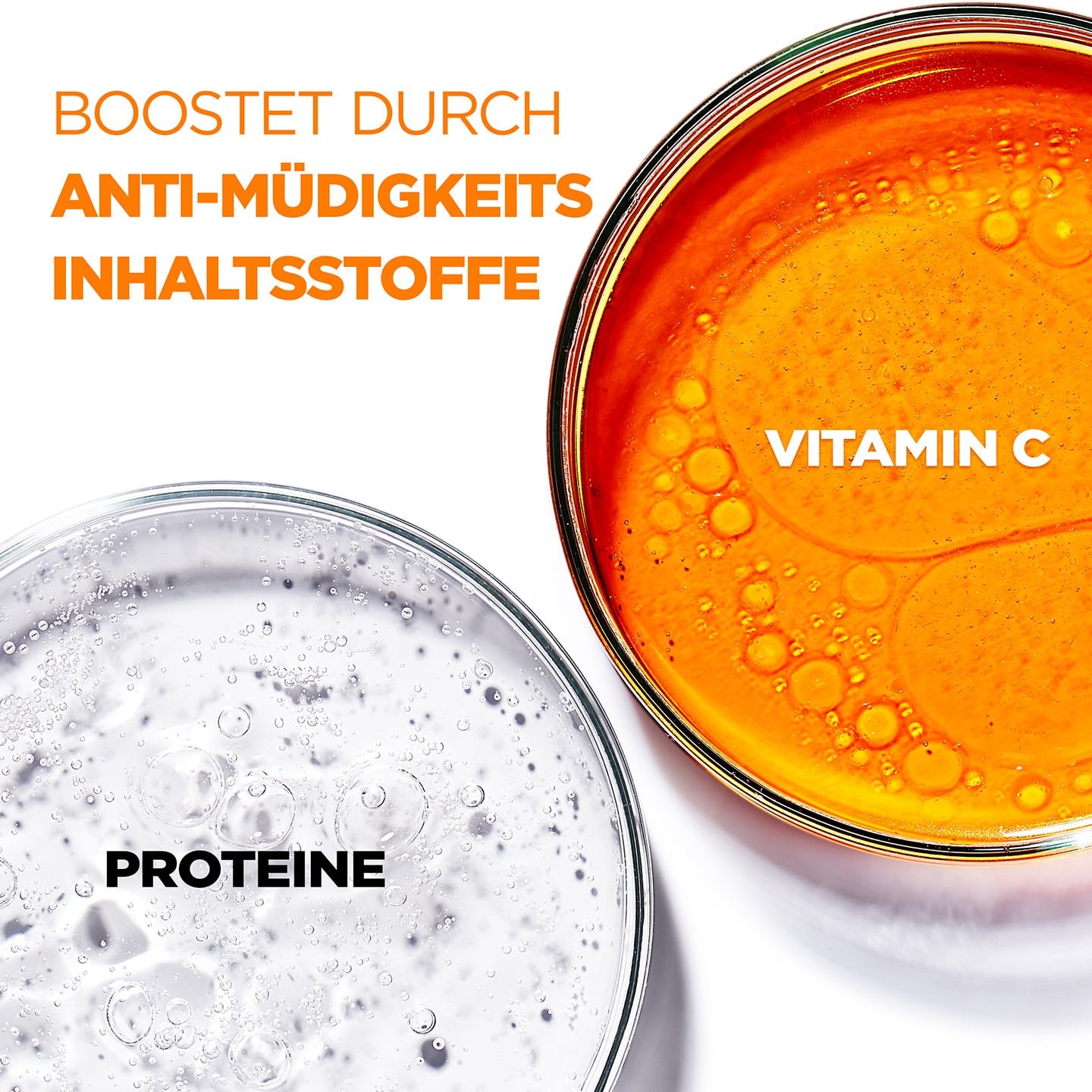 Inhaltsstofftextur Vitamin C und Proteine