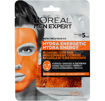 Produktbild L'Oréal MEN EXPERT Hydra Energy Taurin Tuchmaske