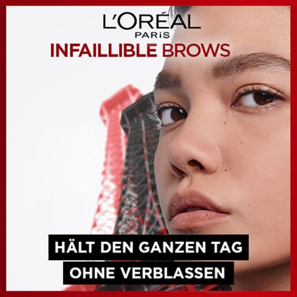 Infaillible Brows - Produktvorteil - hält den ganzen Tag, kein verblassen