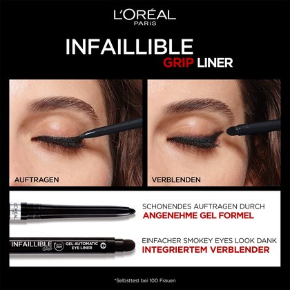 Infaillible Automatic Grip Eyeliner Detail Auftragen Verblenden