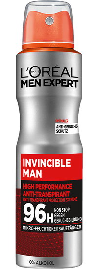 Deo Spray Invincible Man 96H - Produktabbildung