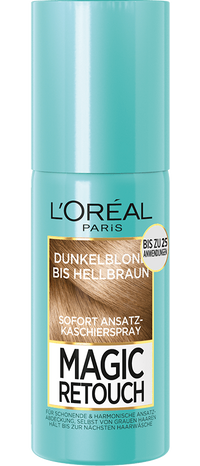 Braune Haare Magic Retouch Ansatz Kaschierspray Dunkelblond Bis Hellbraun Packshot 75ml