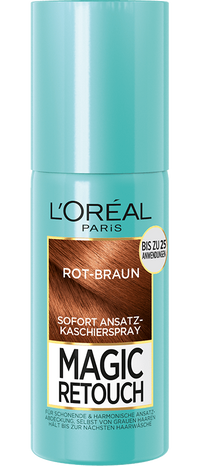 Braune Haare Magic Retouch Ansatz Kaschierspray Rot Braun Packshot 75ml