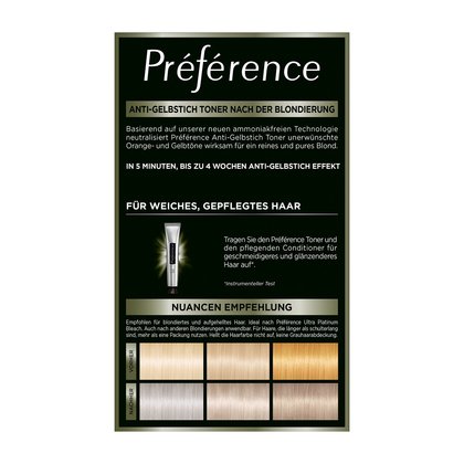 Préférence Le Blonding Toner Platinum Ice Produktabbildung