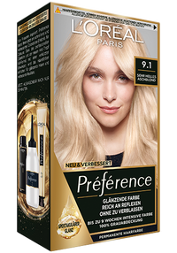 Blondehaare Oslo Sehr Helles Aschblond 91 Preference Packshot