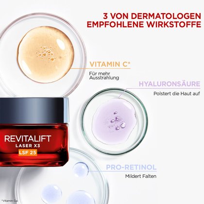 Laser X3 Dreifach-Power Anti-Age Tagespflege LSF25 Inhaltsstoffe