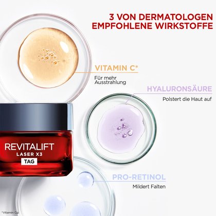 Laser X3 Dreifach-Power Anti-Age Tagespflege Inhaltsstoffe