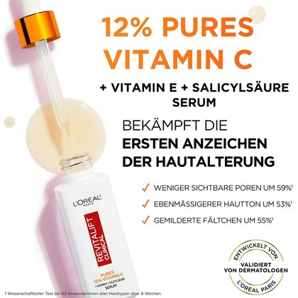 REVITALIFT CLINICAL 12% PUREM VITAMIN C SERUM - Produktvorteile